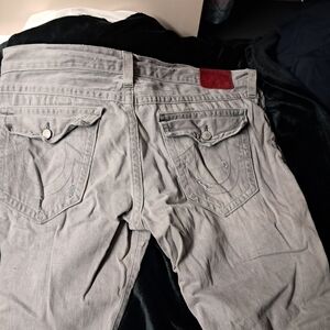 True Religion Gray Men's Relaxed Jeans